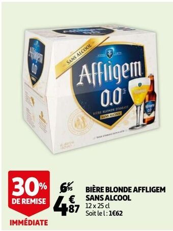 Auchan Bière blonde affligem sans alcool offre