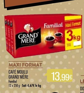 Match Café Moulu Grand'Mère offre