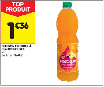 Leader Price Boisson Exotique à l'Eau de Source offre