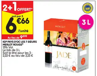 Leader Price IGP Pays d'Oc Les 7 Sœurs offre