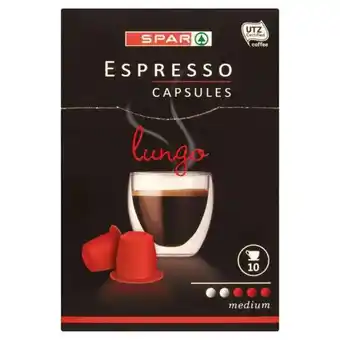 Spar Spar espresso capsules lungo őrölt pörkölt kávé kapszulában 10 db 50 g ajánlat