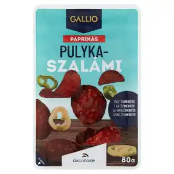 Spar Gallio szeletelt paprikás pulyka szalámi 80 g ajánlat