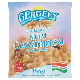 Spar Gergely hagyományos tésztaspecialitások gyorsfagyasztott, készre sütött királyi császármorzsa 350 g ajánlat