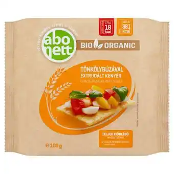 Spar Abonett bio extrudált kenyér tönkölybúzával 100 g ajánlat