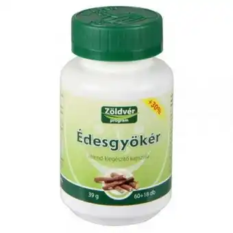Bioszállító Zöldvér édesgyökér kapszula 78 db ajánlat