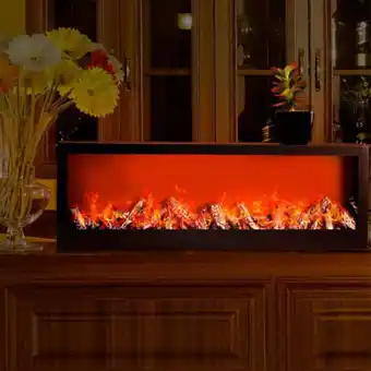 BravúrShop Vezeték nélküli elemes led kandalló dekorvilágítás lánghatással, usb kábellel, 60x20x10cm ajánlat
