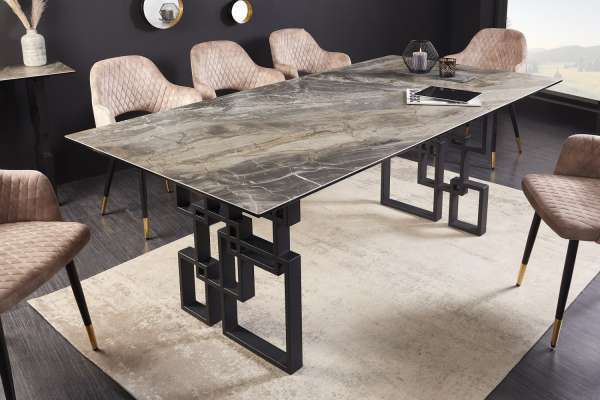 Estilofina Design étkezőasztal salus 200 cm taupe - márvány utánzata ajánlat