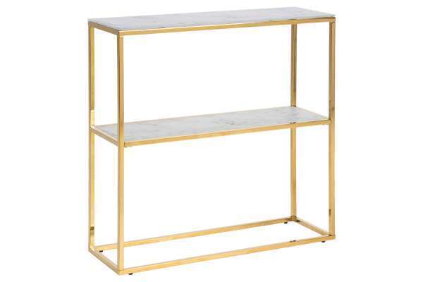 Estilofina Luxus konzolasztal agostino 79 cm arany - üveg - raktáron ajánlat