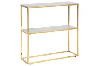 Luxus konzolasztal agostino 79 cm arany - üveg - raktáron