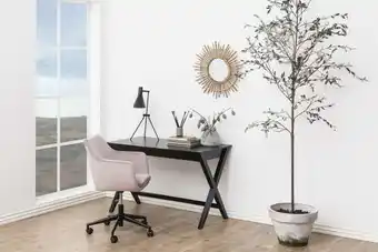 Stílusos íróasztal naroa 120 cm - fekete