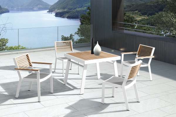 Estilofina Kerti étkészlet higold - york dining white/black ajánlat