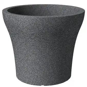 Kaspó kültéri 30cm stone fekete gránit