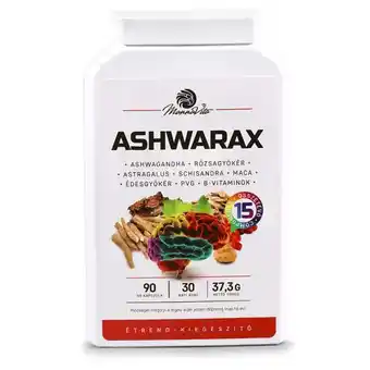 Ashwarax szorongás, pánik, álmatlanság elleni étrend-kiegészítő, 3 x 90db