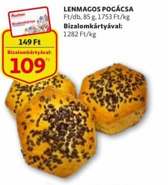 Auchan Lenmagos Pogácsa 85 g ajánlat