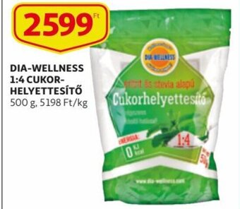 Auchan Dia-Wellness 1:4 cukorhelyettesítő 500 g ajánlat