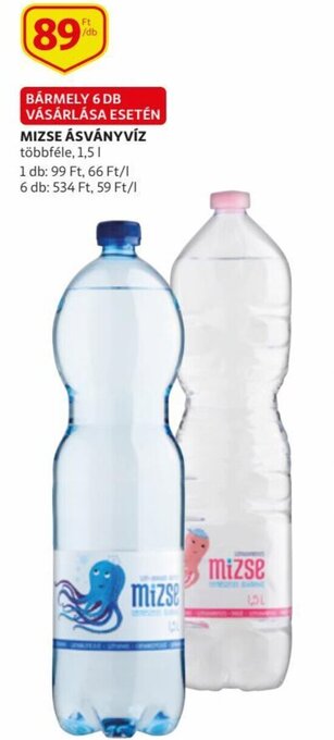 Auchan Mizse ásványvíz ajánlat