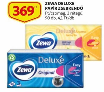 Auchan Zewa deluxe papír zsebkendő ajánlat