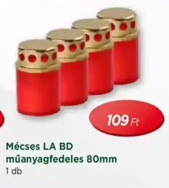 Real Mécses LA BD műanyagfedeles 80 mm 1 db ajánlat