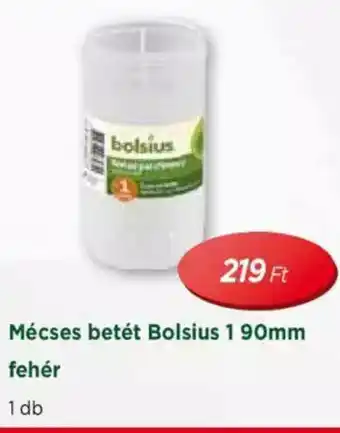 Real Mécses betét Bolsius 1 90 mm fehér 1 db ajánlat