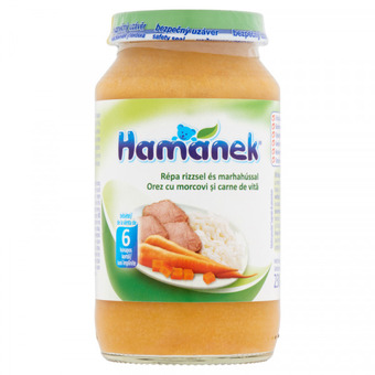 Rossmann Hamánek bébiétel répa rizzsel és marhahússal 6 hónapos kortól - 230 g ajánlat