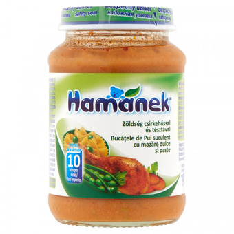 Rossmann Hamánek bébiétel zöldség csirkehússal és tésztával 10 hónapos kortól - 190 g ajánlat