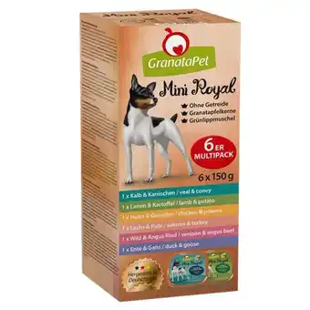 12x150g granatapet mini royal tálcás nedves kutyatáp vegyes csomagban