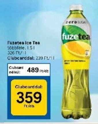 Tesco Fuzetea Ice Tea többféle 1,5 L ajánlat