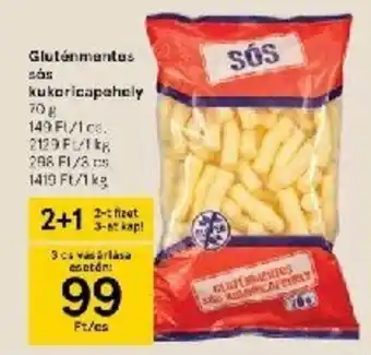 Gluténmentes sős kukoricapehely 70 g