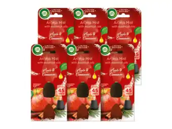 Air wick aroma diffúzor utántöltő, fahéj és alma illat, 6x20ml