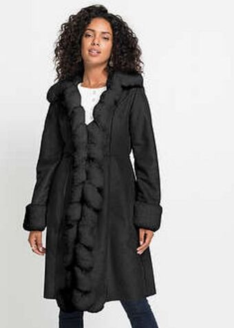 Bonprix Kabát szőrmeutánzattal ajánlat