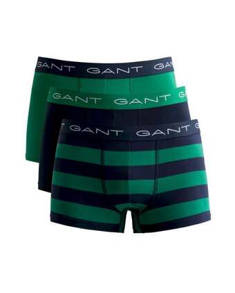 Alsónemű gant rugby stripe trunk 3-pack zöld