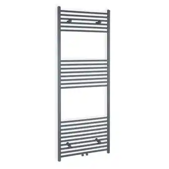Besoa fino 160 x 60, radiátor, 644 w, meleg víz, törülközőtartó, 1/2 ", 6 - 12 m², szürke