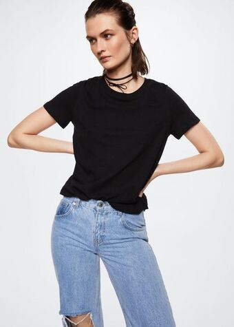 Mango Pamut-len póló ajánlat