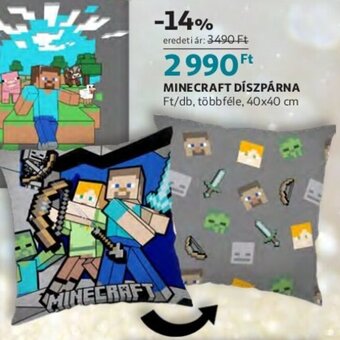 Auchan Minecraft Díszpárna ajánlat