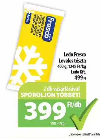 Coop Ledo Fresco Leveles tészta 400 g ajánlat