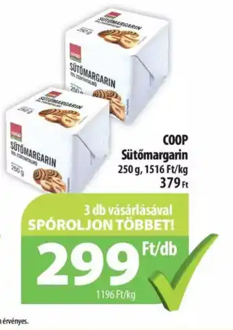 Coop COOP Sütömargarin 250 kg ajánlat