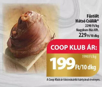 Coop Füstölt Hátsó Csülök 10 dkg ajánlat