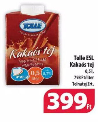 Coop Tolle ESL Kakaós tej 0,5 L ajánlat