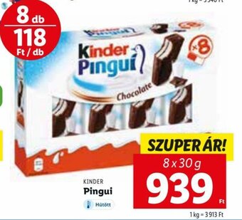 Lidl Kinder Pingui 8 x 30 g ajánlat