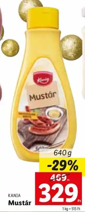 Lidl Kania Mustár 640 g ajánlat