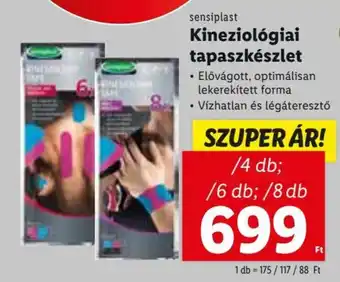 Lidl Sensiplast Kineziológiai tapaszkészlet Elővágott optimálisan lekerekÍtett forma, Vizhatlan és légáteresztó 4-8 db ajánlat