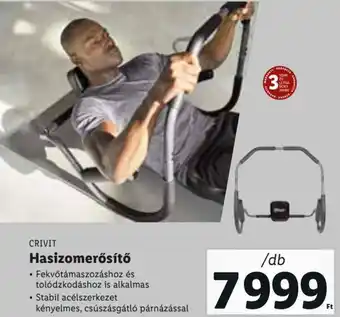 Lidl Crivit HasizomerősÍtő Fekvőtámaszozáshoz és tolódzkodáshoz is alkalmas, Stabil acélszerkezet kényelmes, csúszásgátló párnázás ajánlat