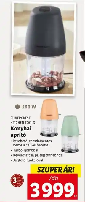 Lidl Silvercrest Kitchen Tools Konyhai aprÍtó Kivehető, rozsdamentes nemesacél klsbetérrel, Turbo-gombbal, Jégtörő funkcióval ajánlat