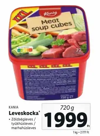 Lidl Kania Leveskocka Zöldségleves / tyúkhúsleves / marhahúsleves 720 g ajánlat