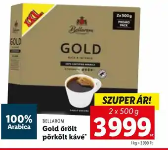 Lidl Bellarom Gold őrölt pörkölt kávé 2 x 500 g 100% arabica ajánlat