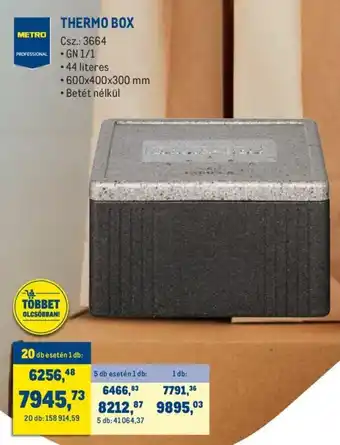 Metro Metro professional thermo box 44l 600x400x300mm ajánlat