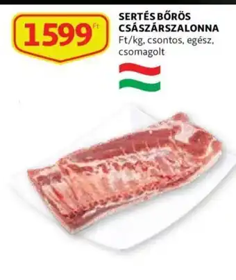 Auchan Sertés bőrös császárszalonna kg ajánlat