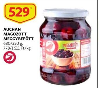 Auchan Auchan magozott meggybefőtt 680g / 350 g ajánlat