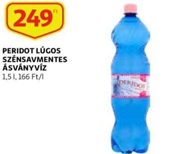 Auchan Peridot lúgos szénsavmentes ásványvíz 1.5l ajánlat