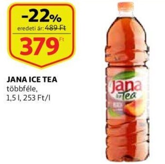 Auchan Jana ice tea többféle 1.5l ajánlat